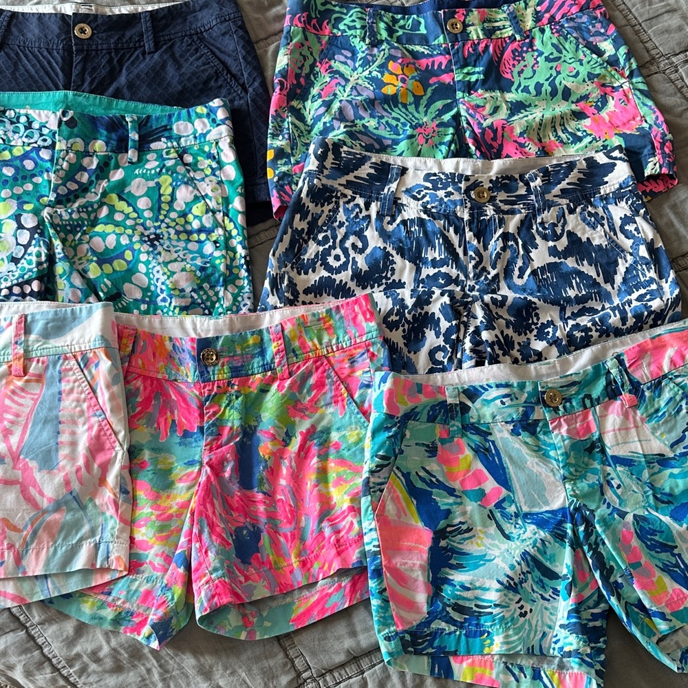 Lilly Pulitzer Callahan Shorts Lot of 7